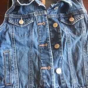 Girls jean vest